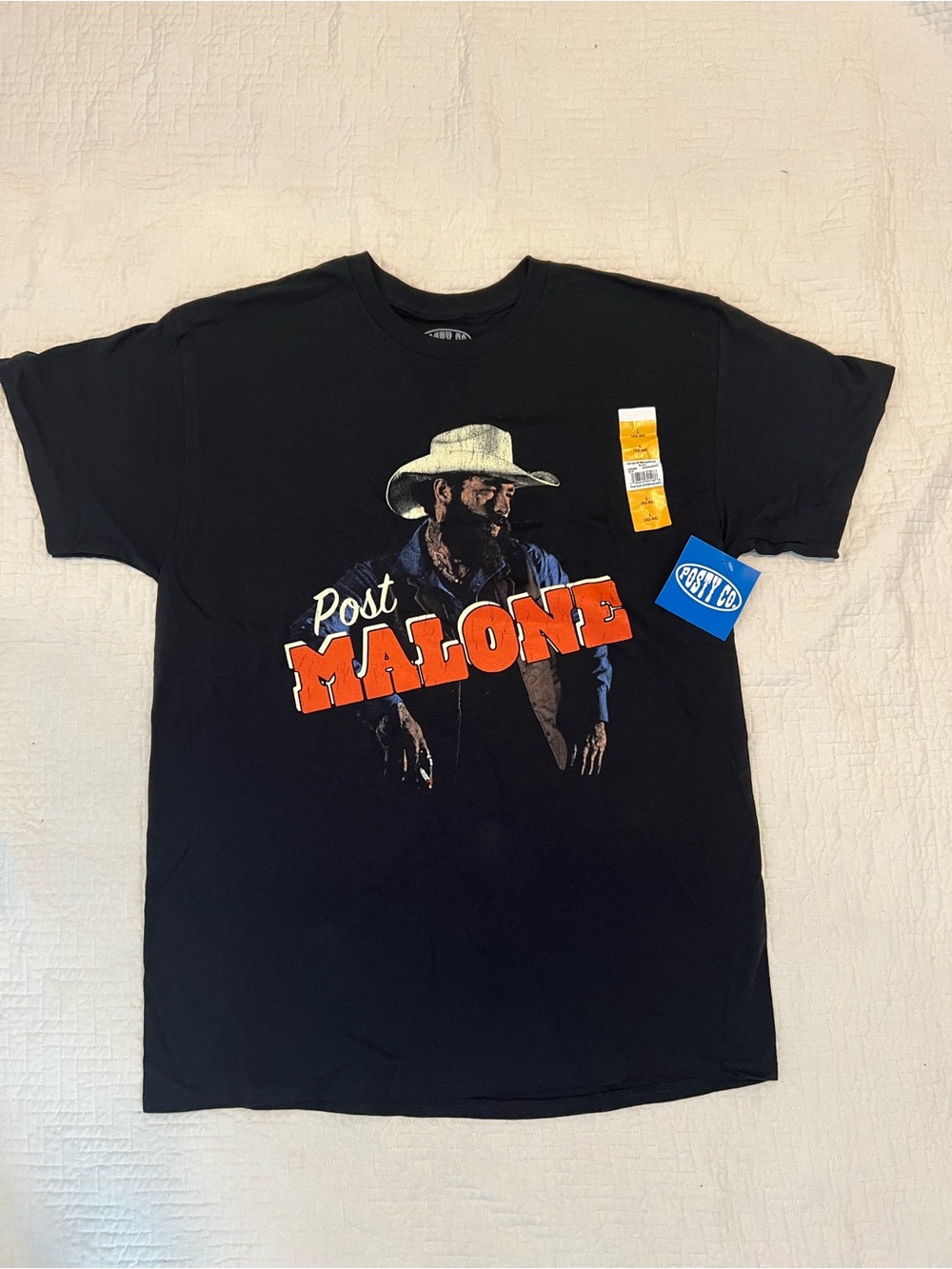 Posty Co Post Malone Screen Black T Shirt Size Large